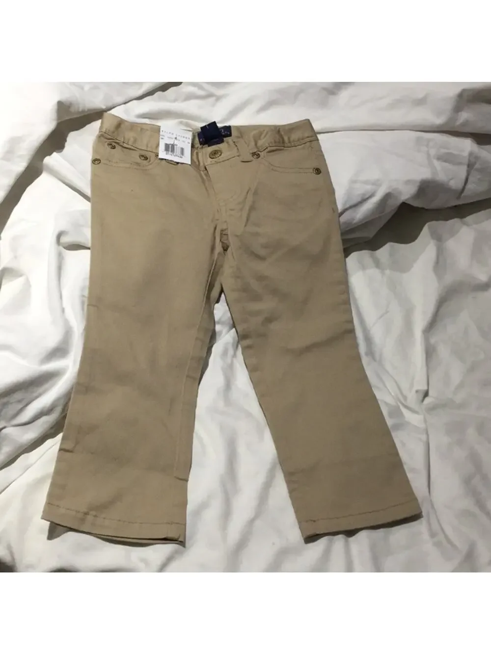 Ralph Lauren tan 4t pants NWT